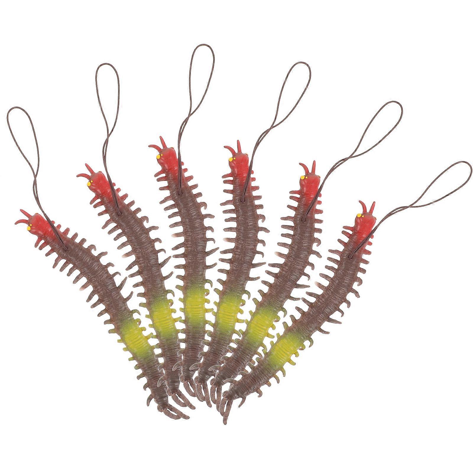 Simulation Centipede Models for Stress Relief Using 6Pcs Trick Playthings