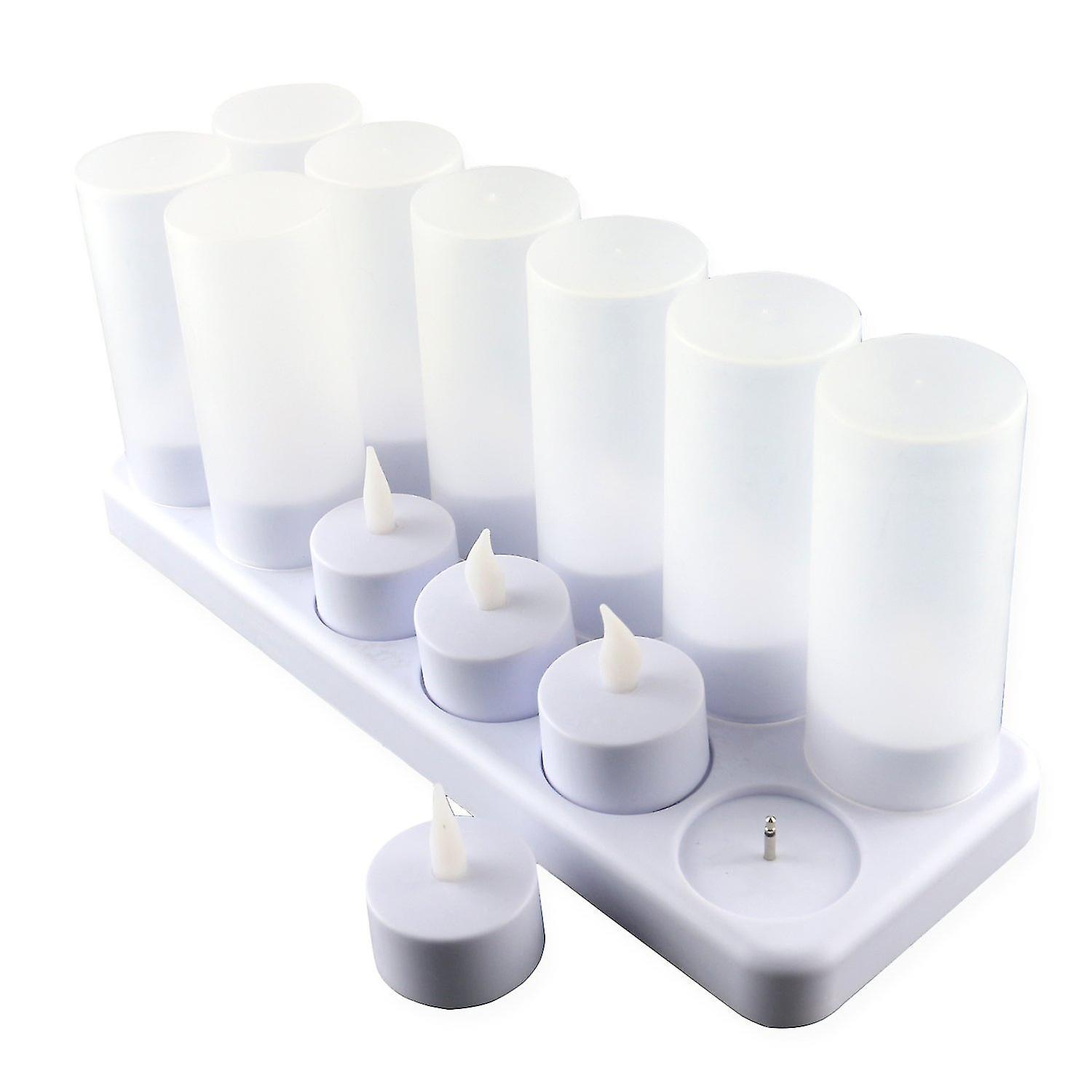 Led vlamloze kaars pack van 12 oplaadbare