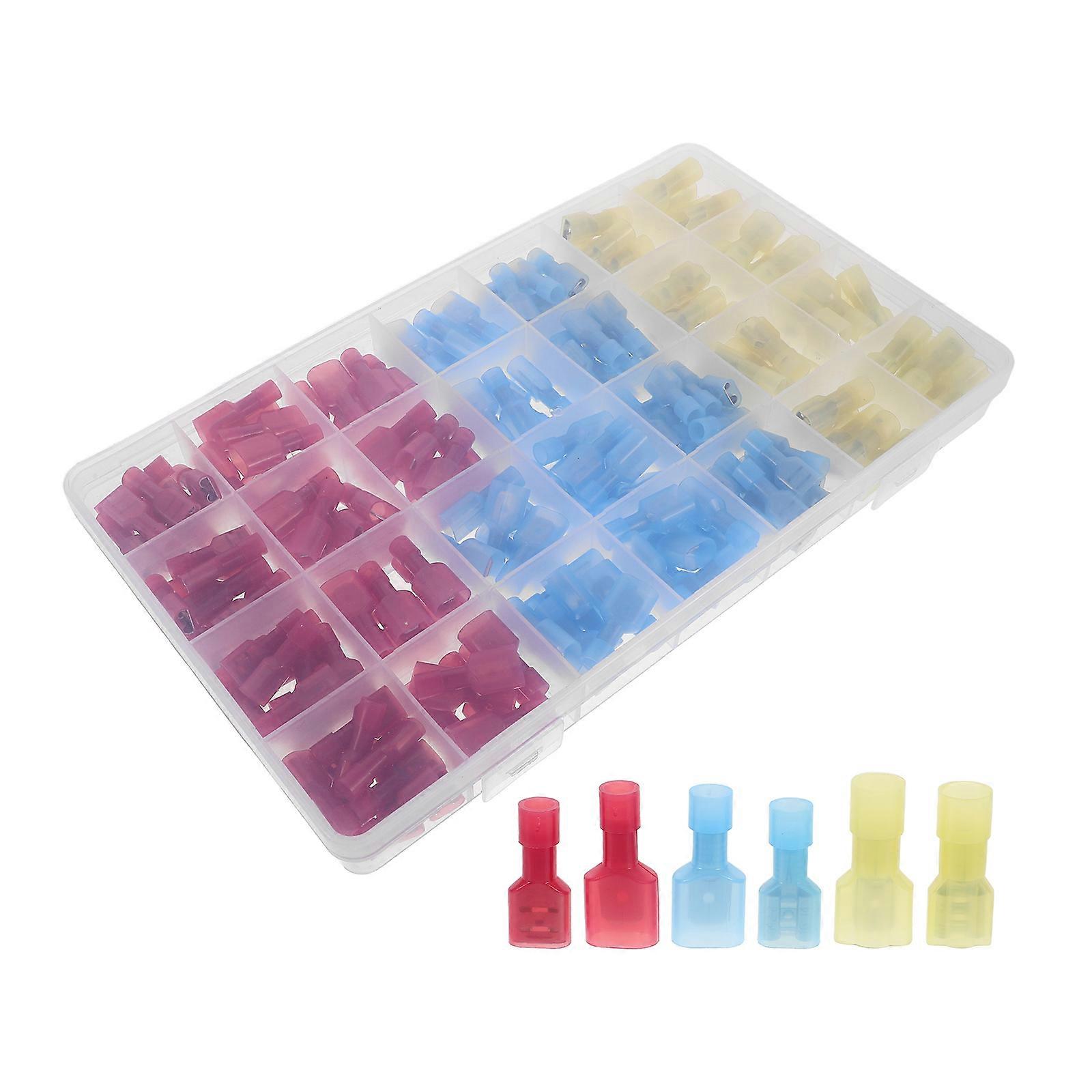 Electrical Spade Quick Disconnect Connectors Nylon Wire 400Pcs Assorted Kit
