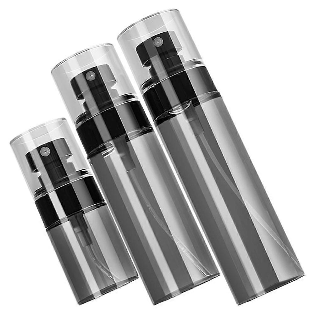 Spray Bottle Black Refillable Portable Perfume Bottles for Storage 3Pcs