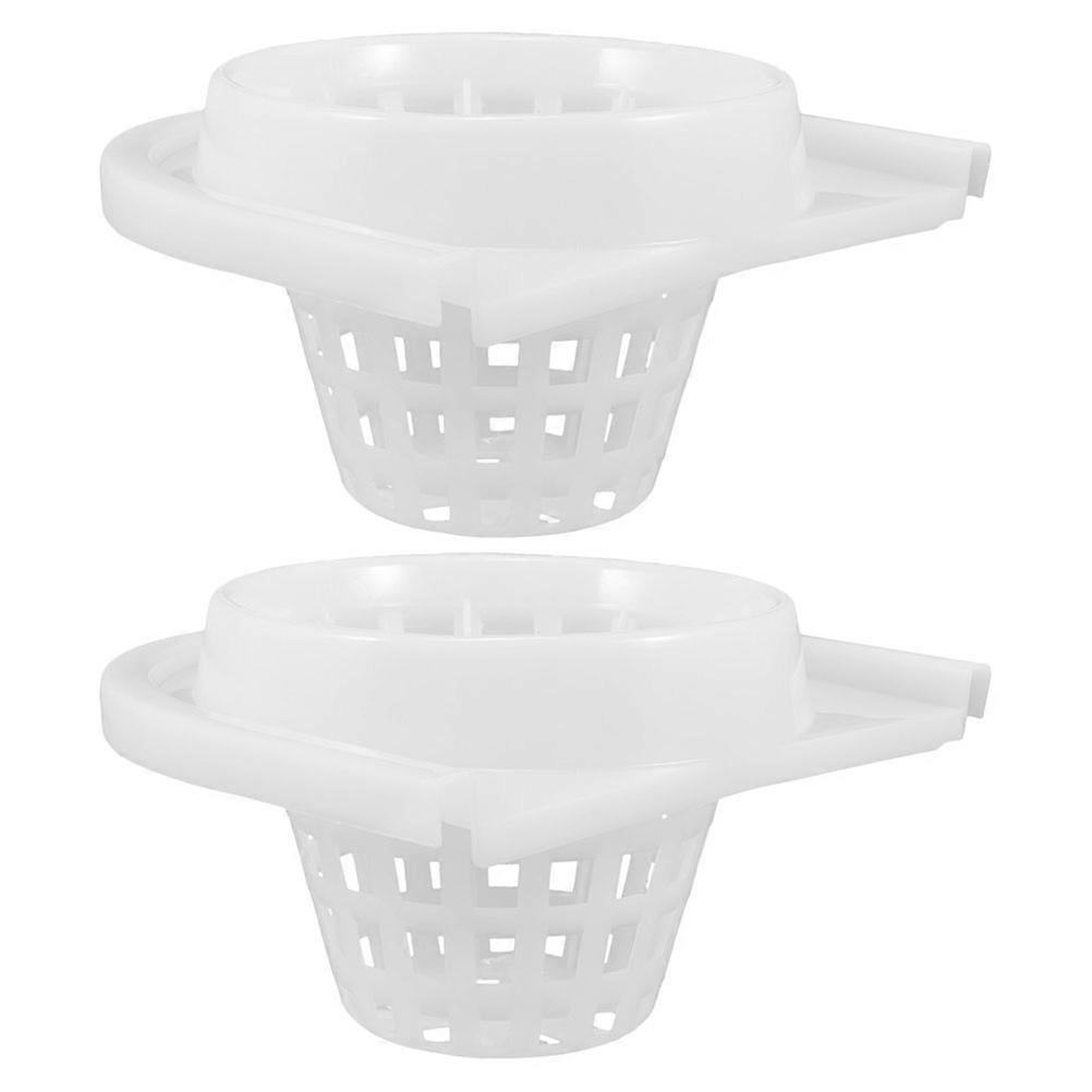 White Mop Squeezer Plastic Bucket Basket for Cleaning Set