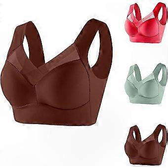 Kabellose Push-up-Sport-BHs für Damen, starker Halt und bequeme Passform, Größen M bis L, Farben: Schwarz und Weiß