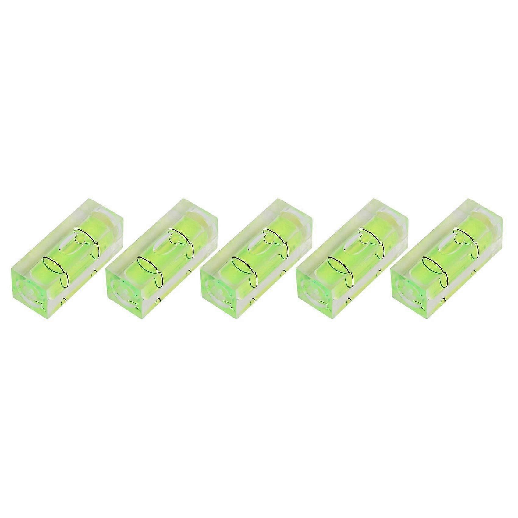 5 Rectangular Horizontal Bubble Column Level Meters, Measuring Level Tool Balancer 10X10X29mm