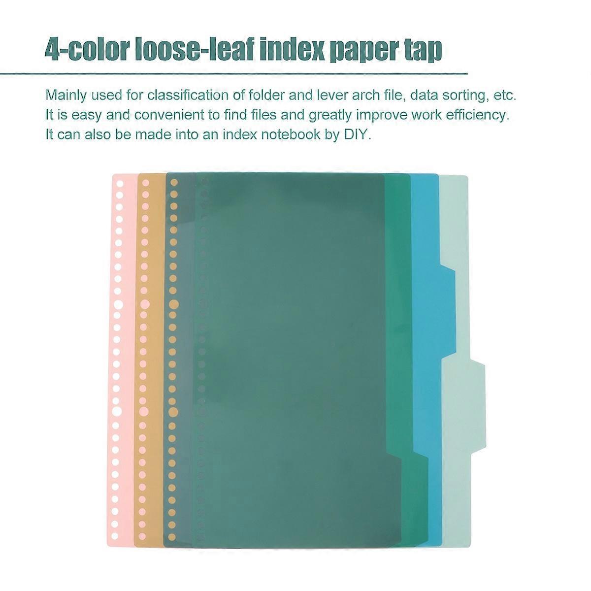 Page Dividers Insertable Dividers for Notebook 5Sets Tab Labels
