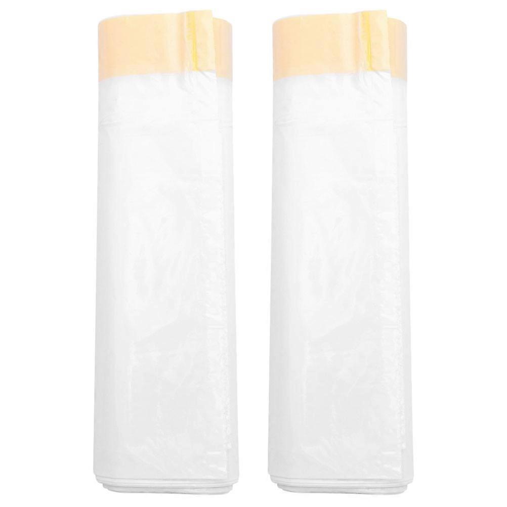 Cat Litter Cleaning Bag for Drawstring 2 Rolls White Durable Liners