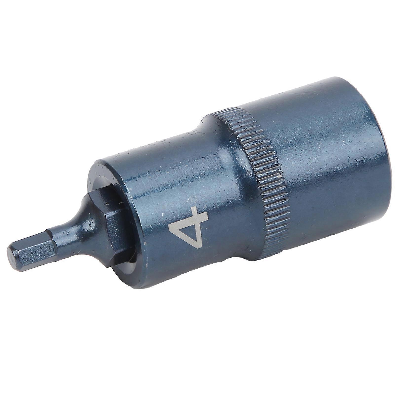 Socket Bit Hex 1/2in Square Interface Quick Wrench S2 Alloy Steel Bluing Hand Tools Hardware