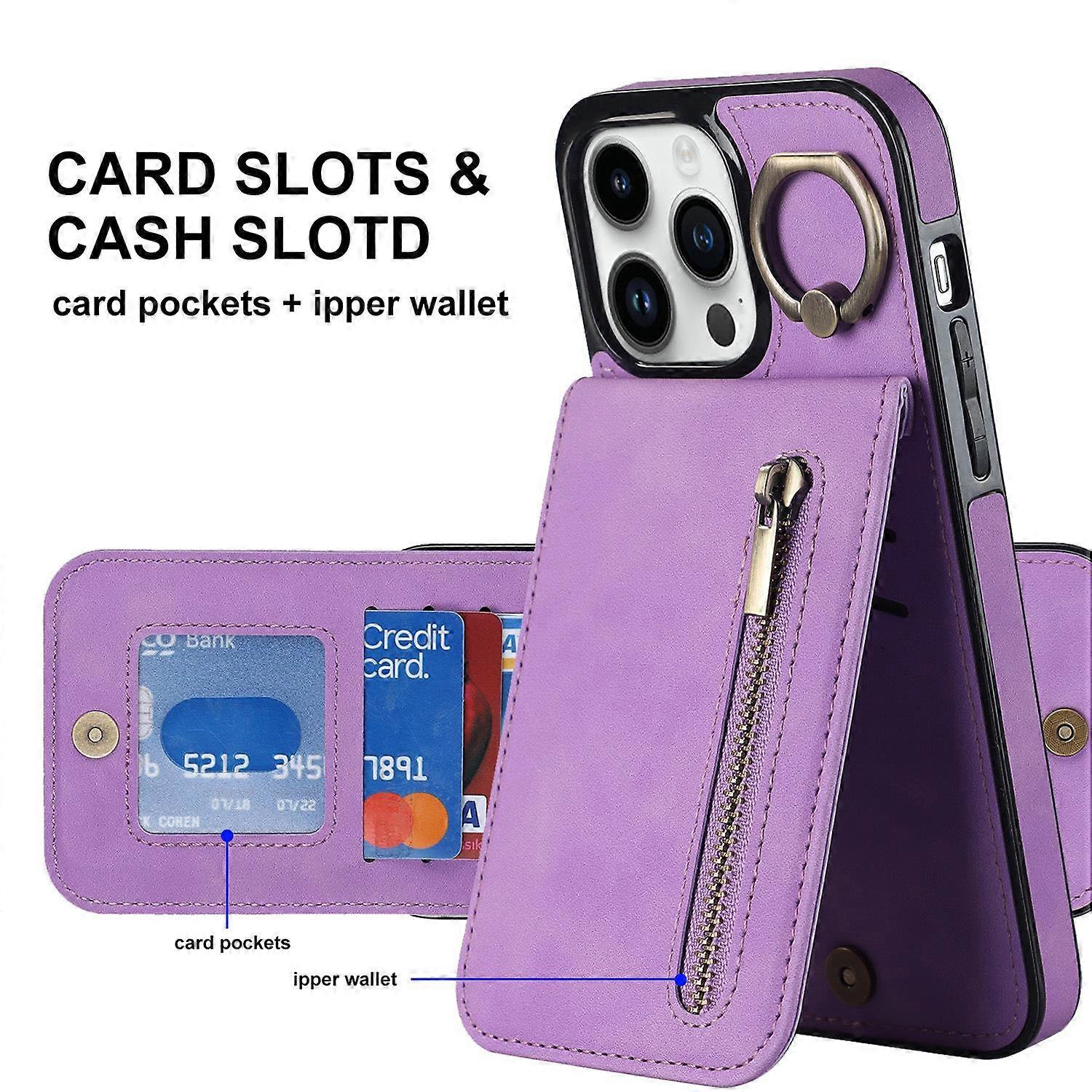 Case for iPhone 17 Pro max Leather Texture Purple Noz3430