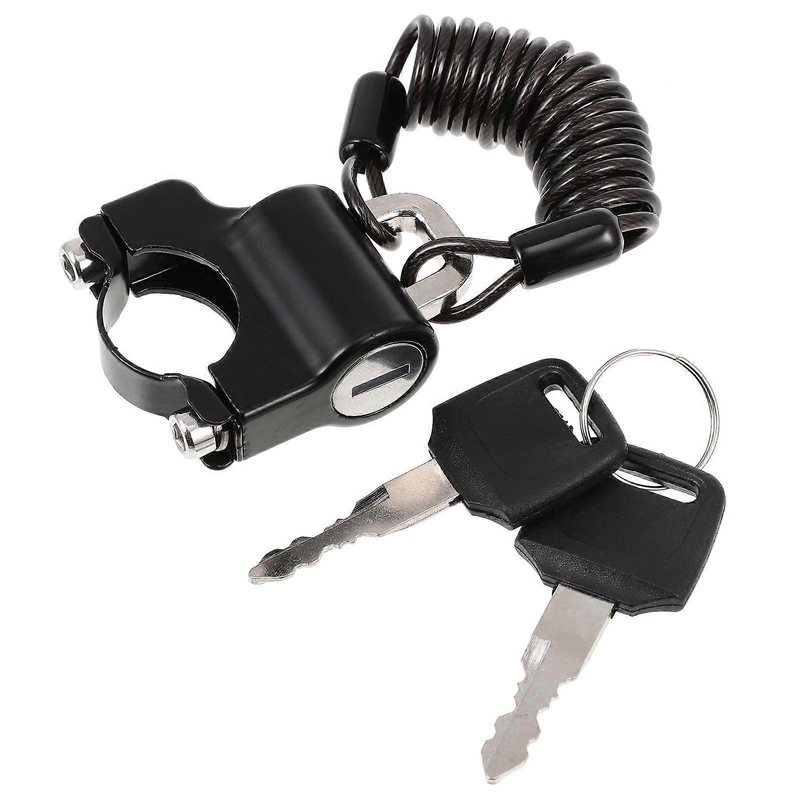 Motorcycle Lock for Anti-Theft Function with Steel Wire 1Set