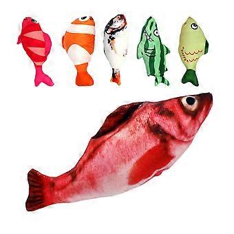 6pcs chat jouets en peluche poisson chat interactif chat taquinerie jouet réaliste poisson en forme de chaton fournitures pour l’exercice et le divertissement
