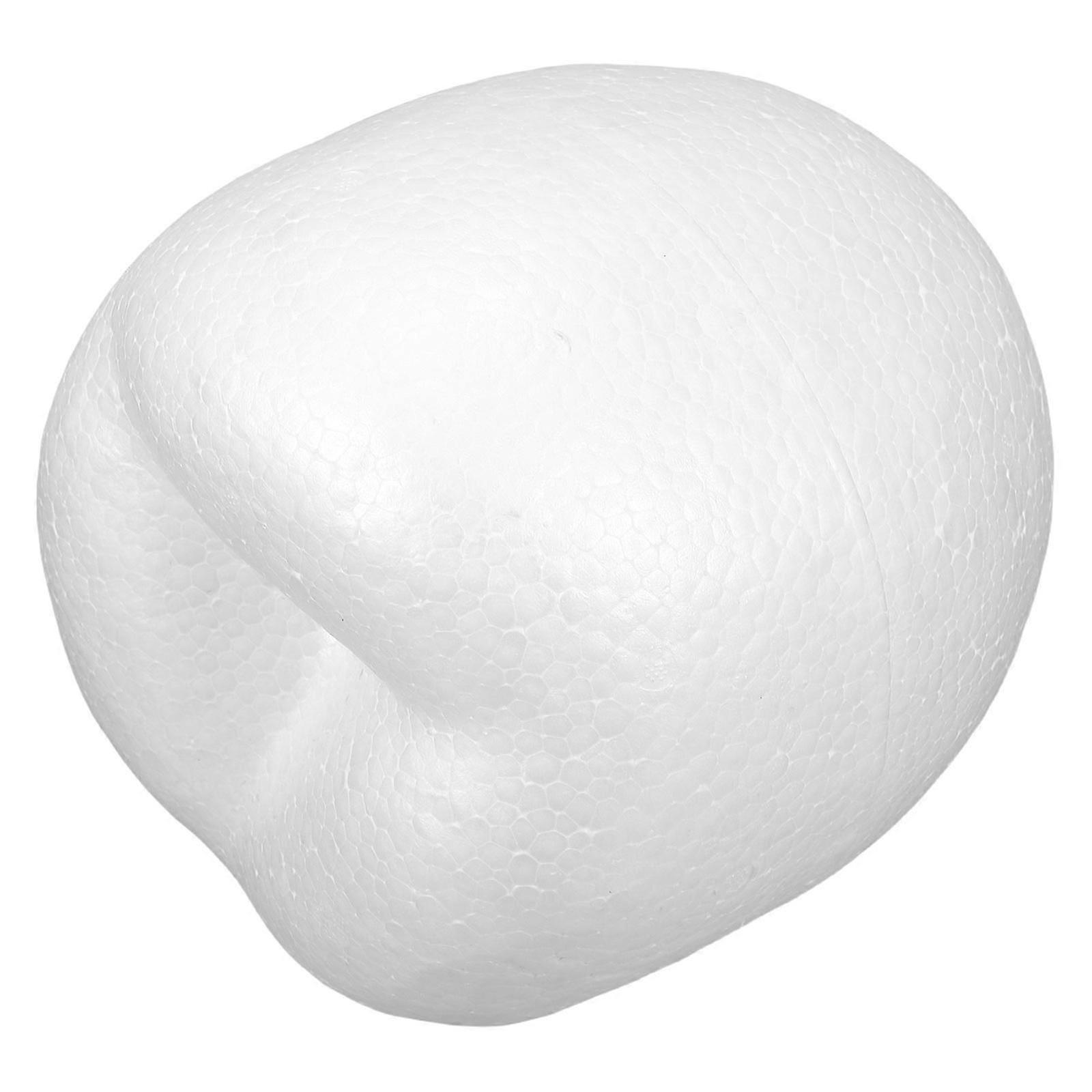 White Foam Apple Model for DIY Craft Decor