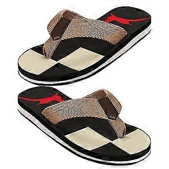 1 paire de tongs d’été pour hommes Anti-slip Cooling Slipper Bottom Men Slippers Casuale Beach Slipper Supplies For Men (noir Taille 44 9us,8uk,42.5eu,10.61