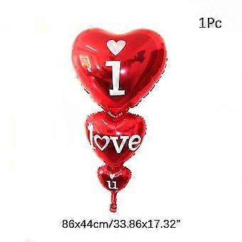 Cuore rosso alluminio foglio palloncini wedding car rose bouquet Ba