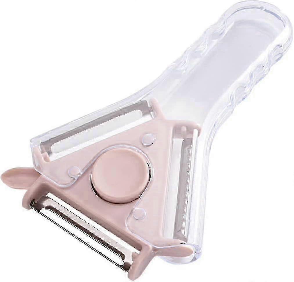 Multi-purpose Fruit Peeler Triangular Vegetable Peeler (Pink)