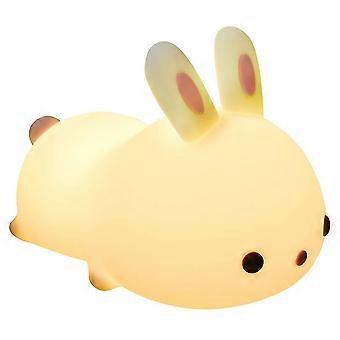 Kinder LED Nachtlicht, 3m Nachtlicht Baby Touch Lampe für Schlafzimmer, Nachttischlampe mit gelben Schalter (Kaninchen)