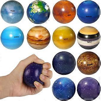 Anti-Stress Ball, Starry Sky Balls Set of 12 Stress Ball for Kneading, Squishy Anti-Stress Balls, Stress Relief Emotional Toy for Children and Adults