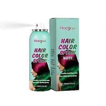 110ml White Temporary Hair Styling Spray, Easy Color Touch-Up, Quick Styling, Natural Look, Versatile Hair Makeup