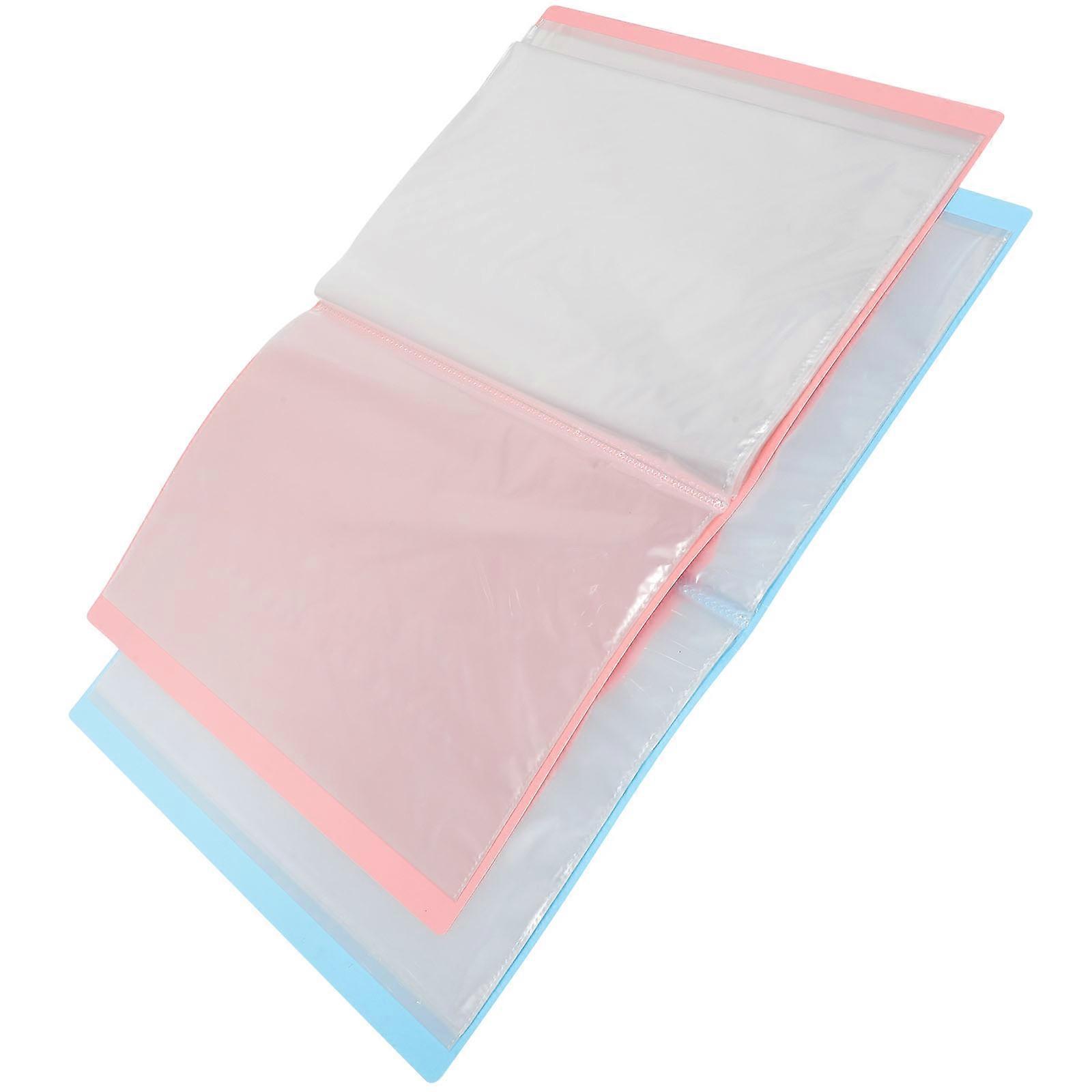 Assorted Color Painting Storage Bundle Plastic Folder for Document 2Pcs