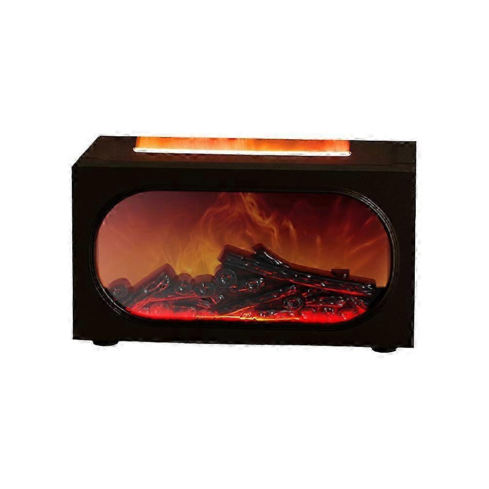Mini Fireplace Diffusers for Essential Oils Fireplace Humidifier 140ml Bonfire Flame Diffuser with 7