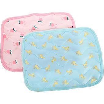 2-teiliges Set Kühlmatten für Kleintiere im Sommer mit Kühlkissen für Kaninchen und Hamster, Größe XS, atmungsaktives, weiches Material zum Ausruhen bei heißem Wetter