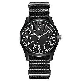 blackMen's Watch Wristwatches Waterproof Design Analog Chronograph Luminous Dial Calendar Fashion Men Silicone Band