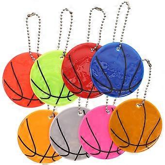 8Pcs Super Bright Safety Reflector Reflective Pendant for Jackets Bags Purses Backpacks