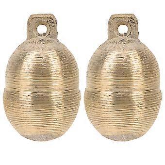 2PCS Pet Bells Creative Brass Bells Delicate Dog Bells Chic Cattle Sheep Bells