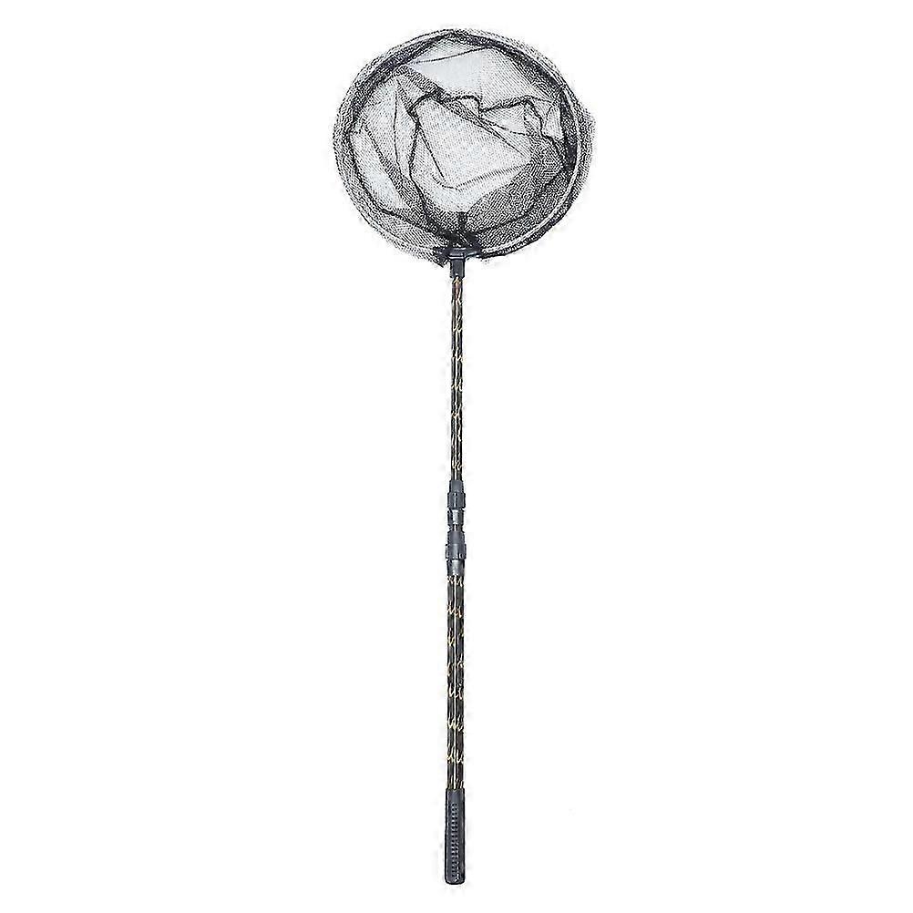 Telescopic Pool Cleaning Net Black, Ergonomic Handle, Easy Storage, 1Pack