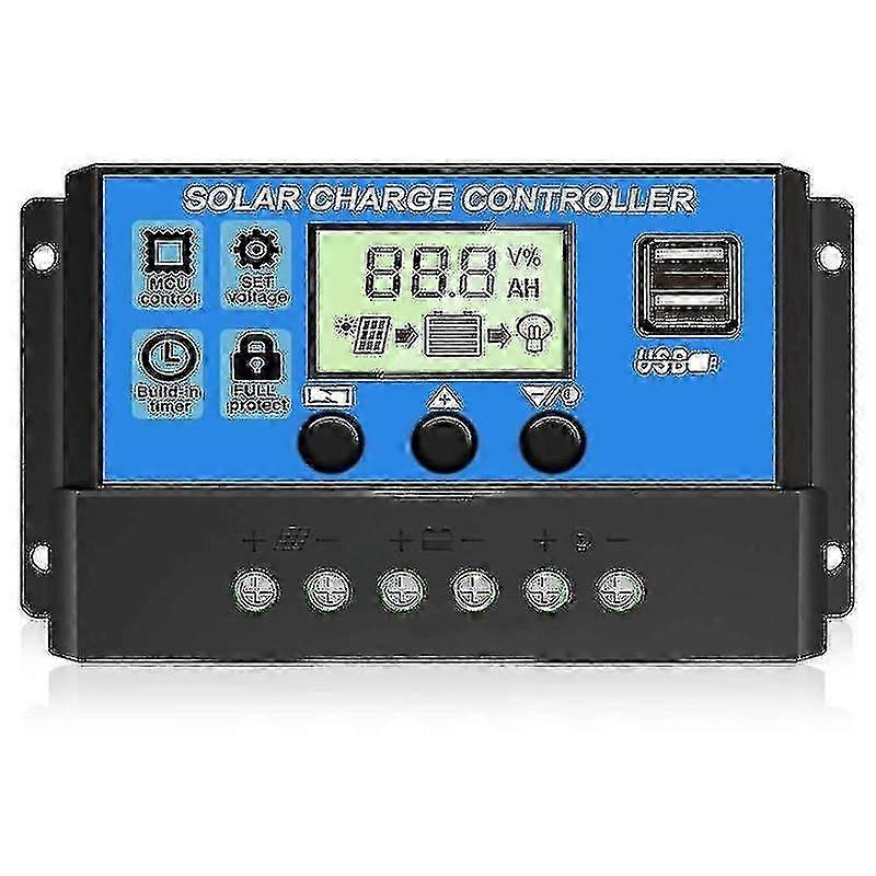 Solar Charge Controller 10a/20a/30a Solar Panel Battery Intelligent Regulator