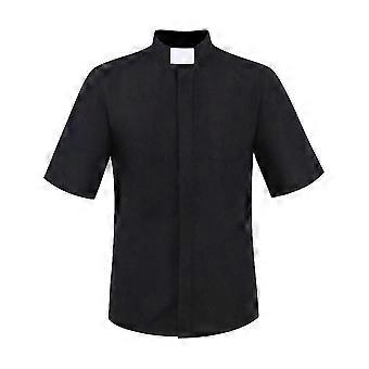 Men Priest Shirts Catholic Church Bishop Clergy Costume Minister Preacher Pastor Roman Blouses Tops S-5XL-ttww