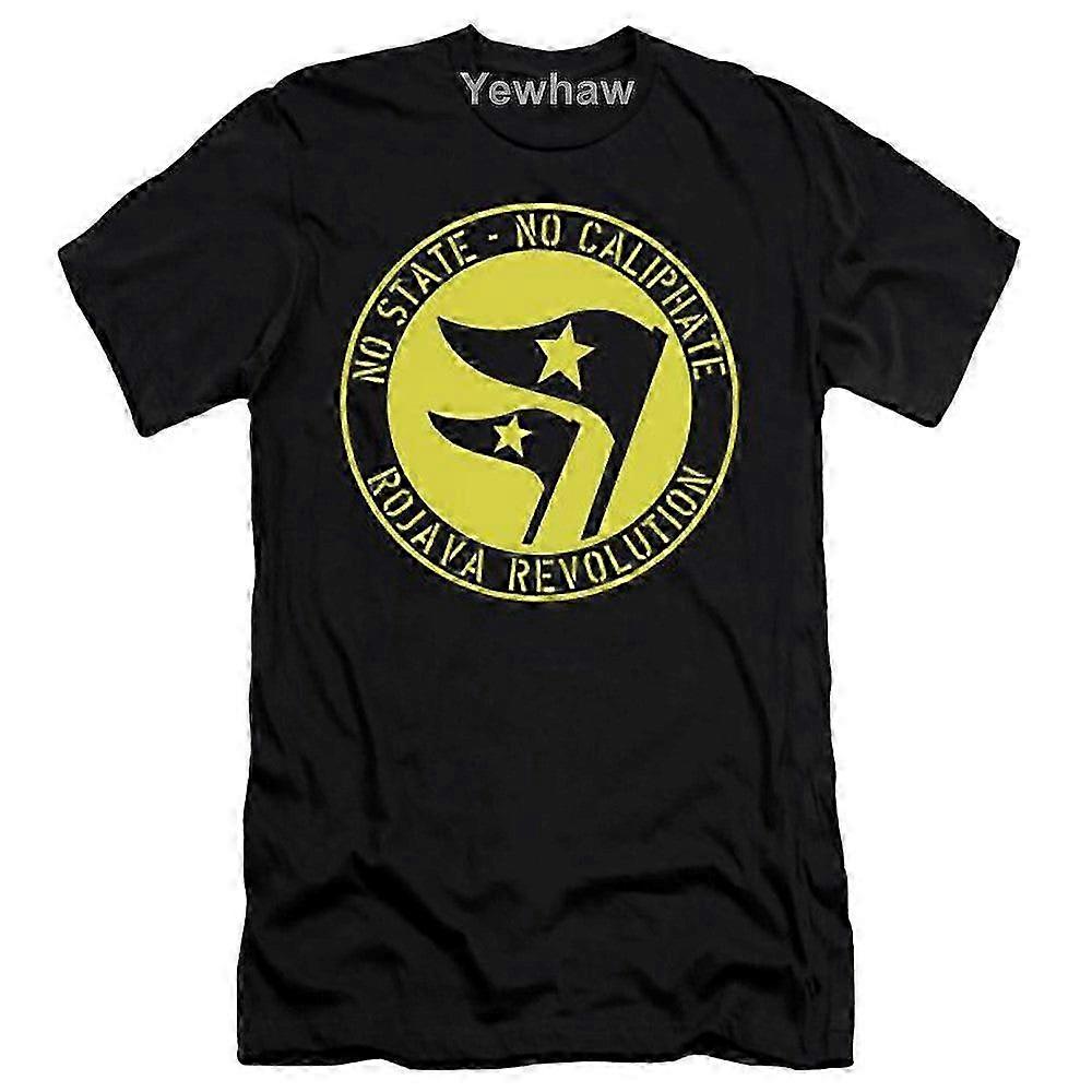 No State - No Caliphate. Rojava Revolution & Rojava T-shirt YTQ