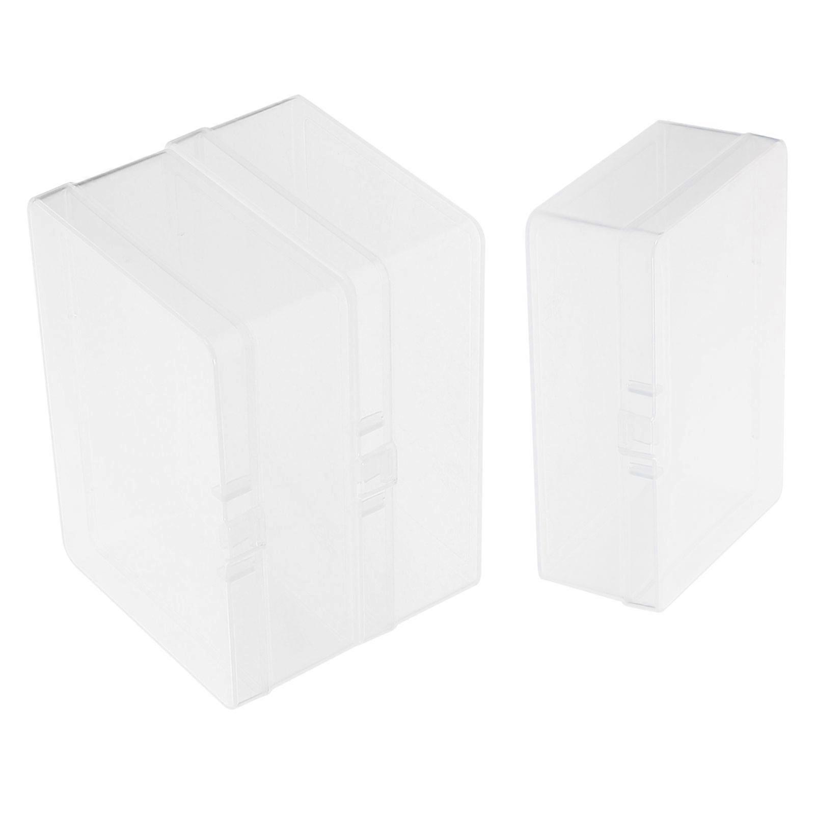 3pcs Transparent Empty Cards Boxes Playing Game Cards Empty Cards Container