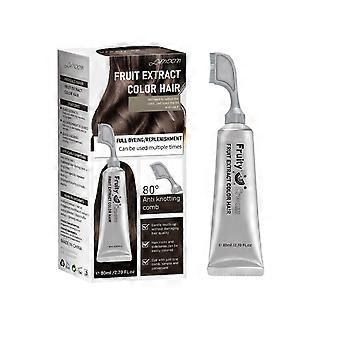 Fruits et légumes truffe noire noix huile de noix teinture pour cheveux plante un peigne noir à la maison unisexe crème teinture pour cheveux noirs 1