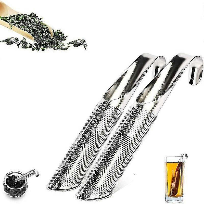 2pcs Stainless Steel Tea Diffuser, Hook Handle Fine Diffuser Hose Holes, Stainless Steel Tea Strainer Tea Diffuser Strainers