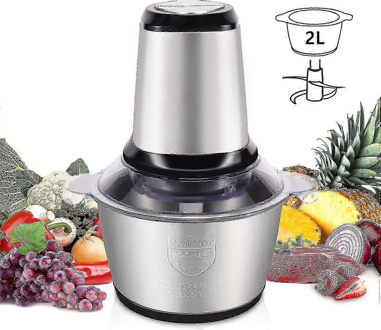 2 Speed Electric Multi Chopper Stainless Steel for Meat Fruit Vegetable Processing