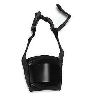 Dog Muzzle Comfortable Adjustable Easy to Wear Easy to Clean Anti Bite and Anti Eating Dog MuzzleM Black