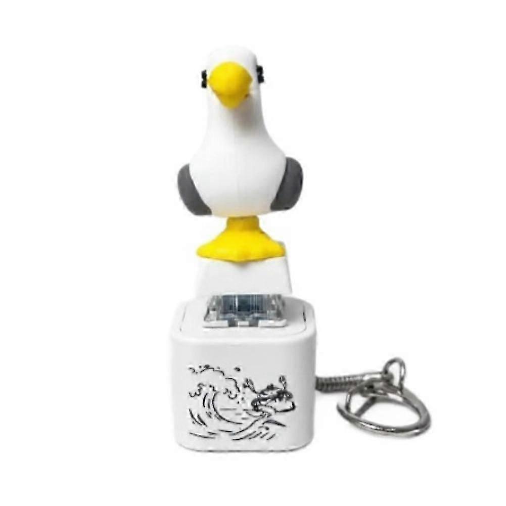 Seagull "MINE!" Button Keychain, Seagull Mine Button Keychain