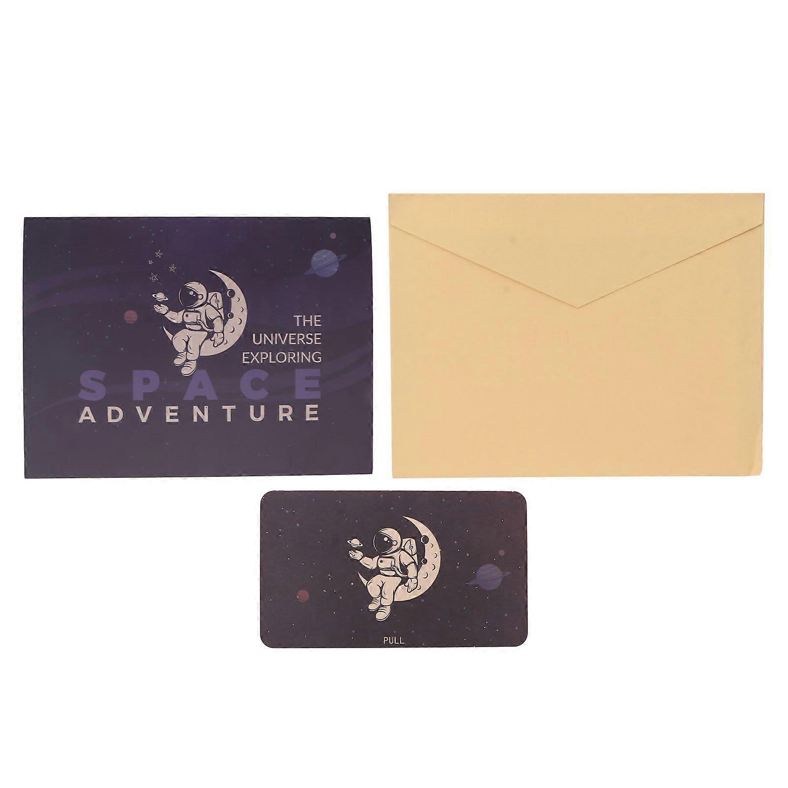 3D Spaceman Greeting Cards Premium Thick Eco-Friendly