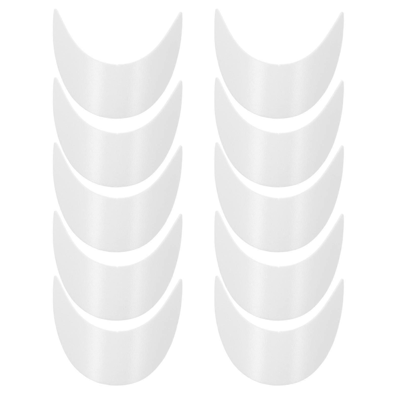 White Children Plastic Hat Brim Insert for Visor Caps 10Pcs Hat Support