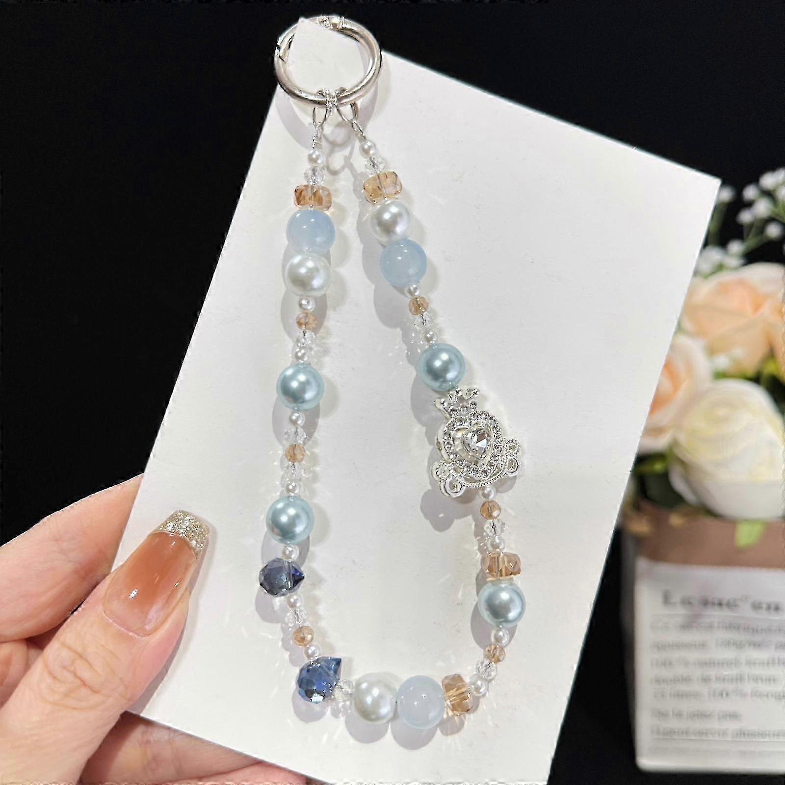 Simple Crystal Crown Heart Chain