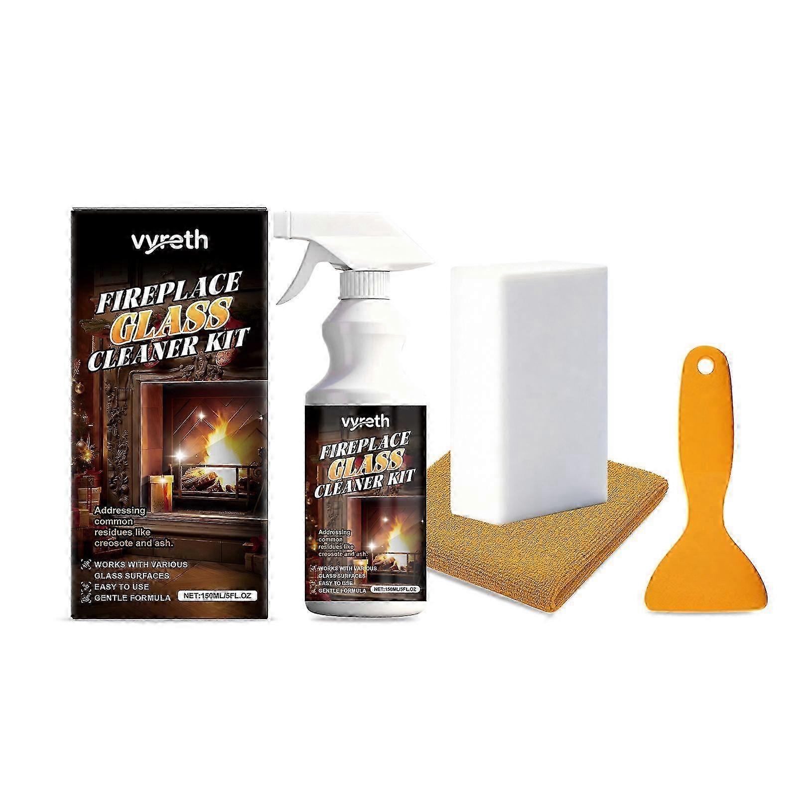Cold-Glass Fireplace Cleaner Set