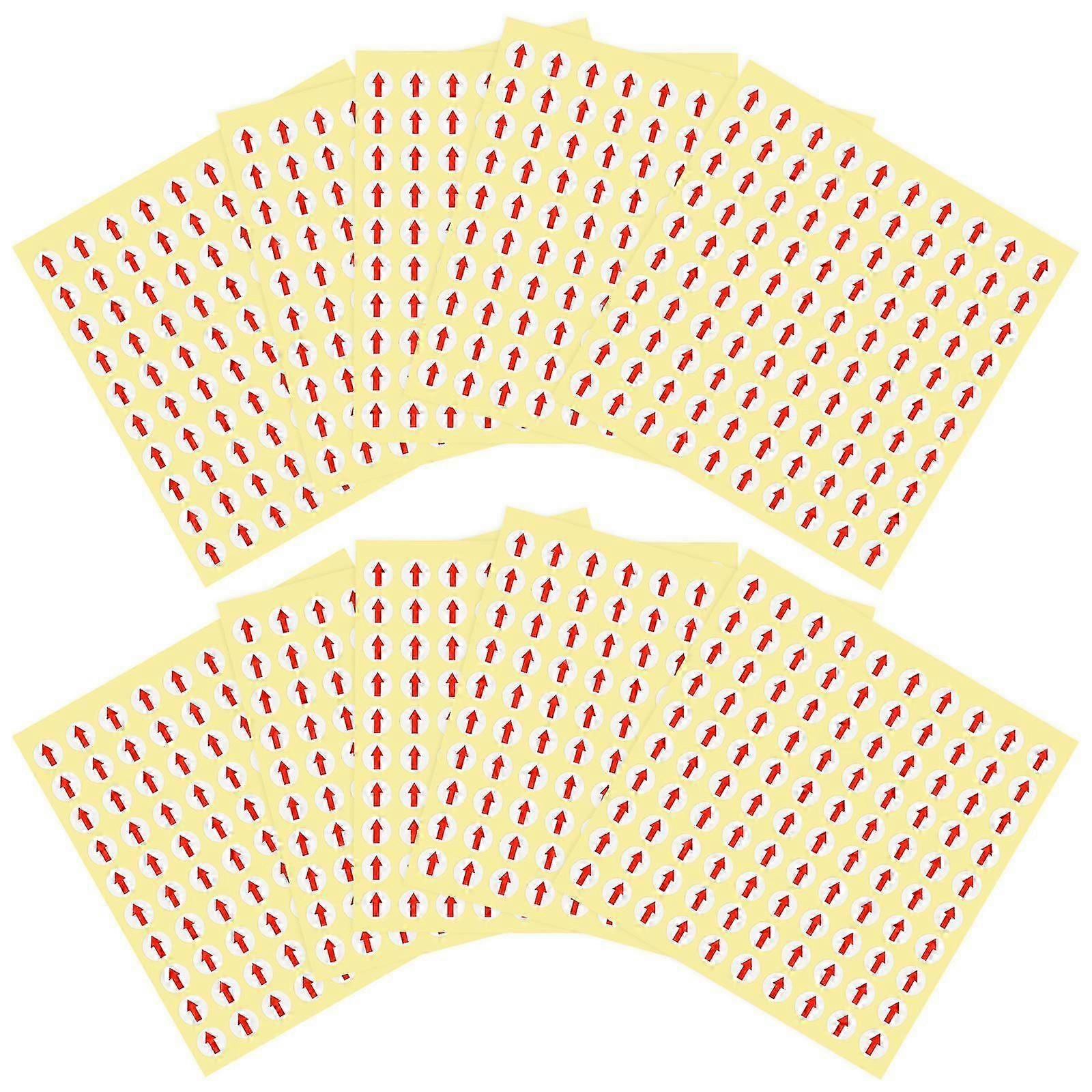 Compatible with Compatible with Defect Indicator for Marking 12800Pcs Self Adhesive Red Arrow Labels