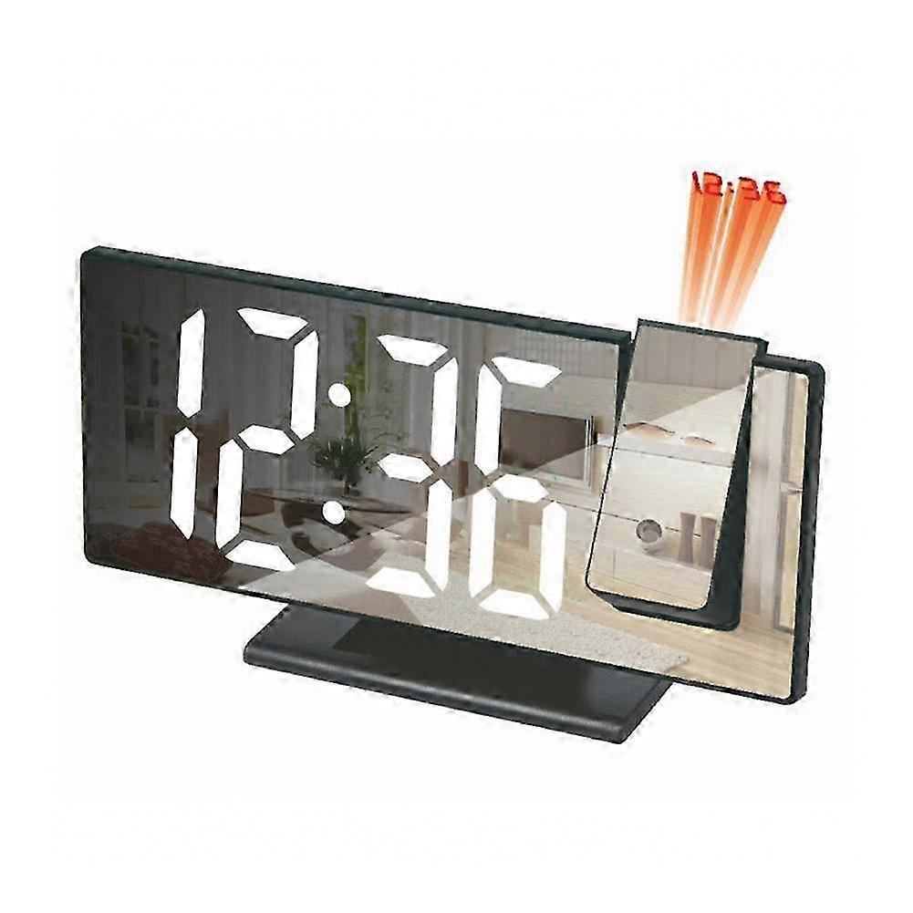 Curved Mirror Projection Alarm Clock
