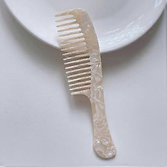 Acetat-Haarkamm, antistatisch, Massage-Haarbürste mit breiten Zinken, farbenfroh, Friseursalon, Styling- und Reiseaccessoires
