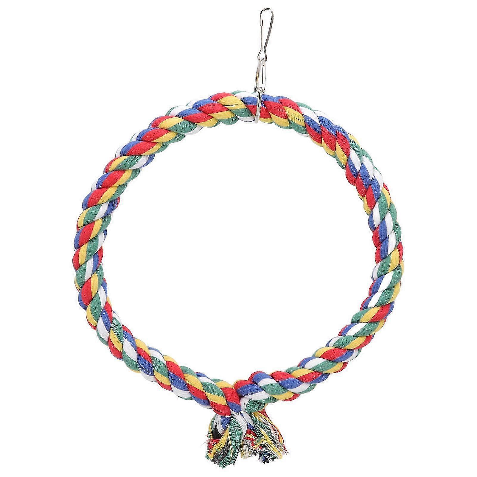 Triangular Cotton Rope Bird Swing