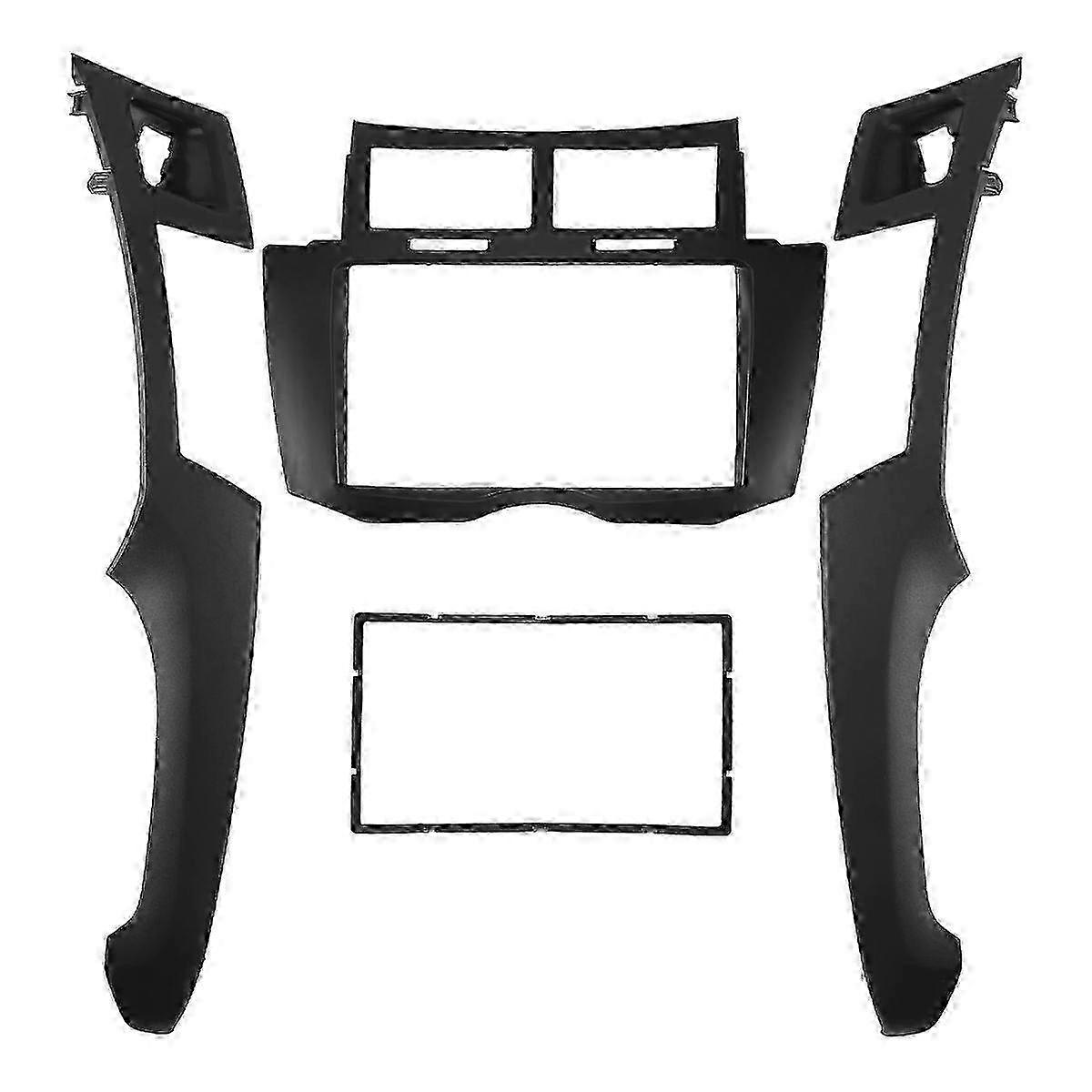 compatible with 2 Din Car Radio, Dashboard Panel Frame Trim Kit