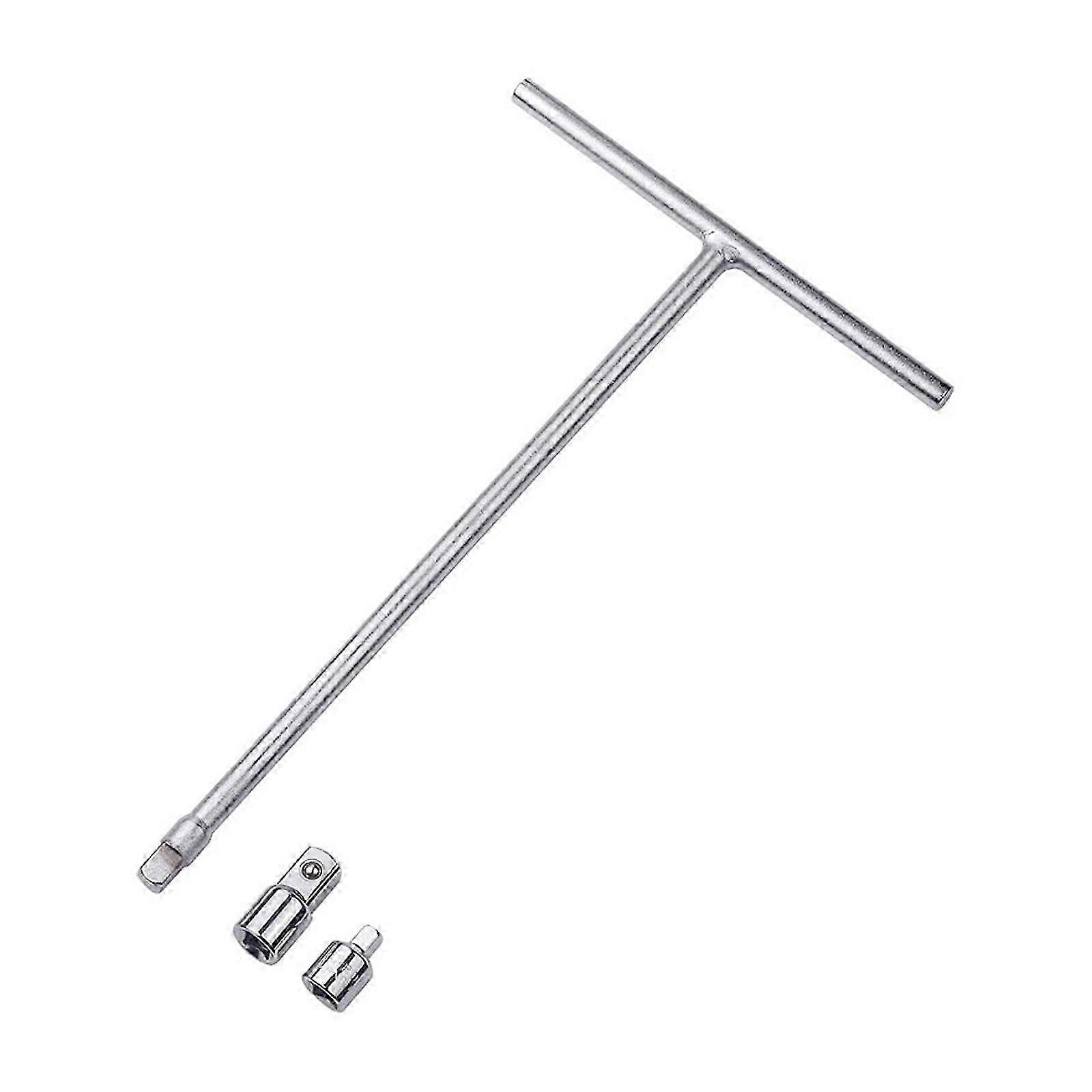 Effective 3/8in T Handle Wrench Simple Access Steel Socket Driver Includes Adaptors Multifunctional Socket Set