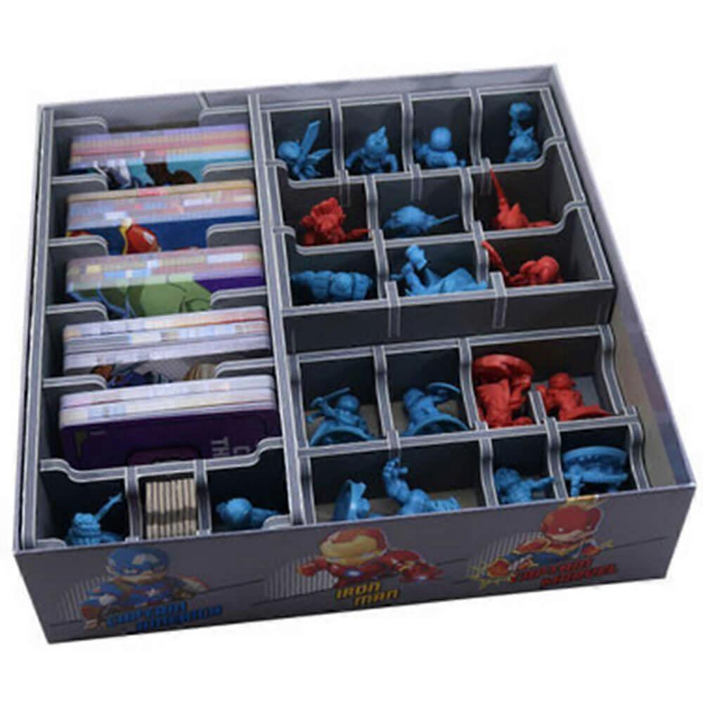 MARVEL Officially Licensed Quality Folded Space Game Inserts Storage Organizer