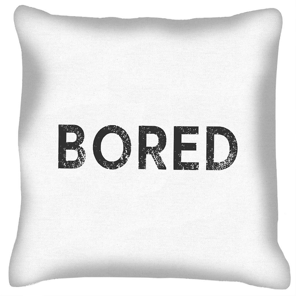Bored Slogan Cushion