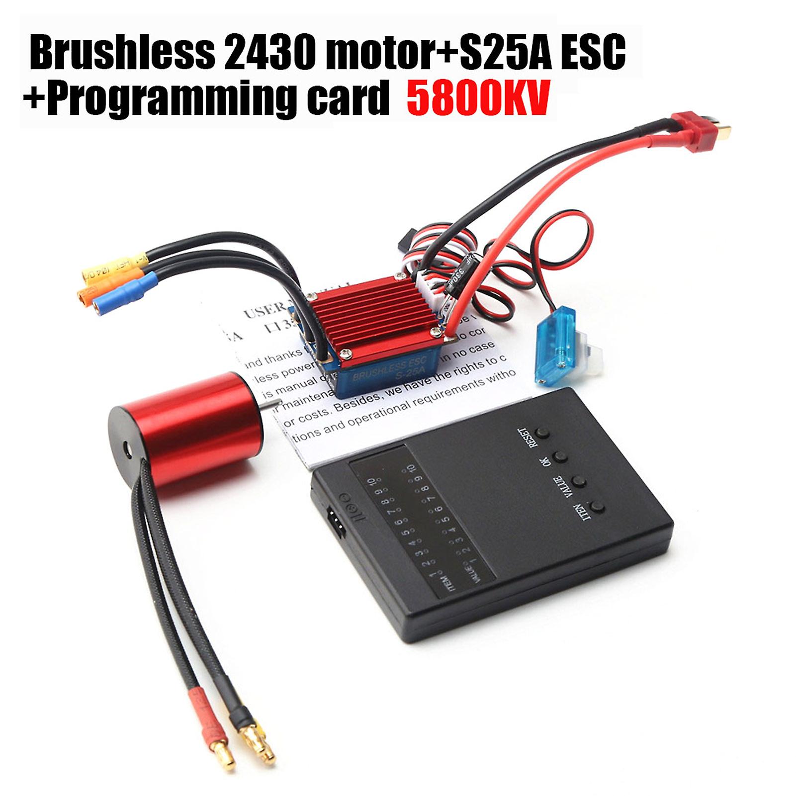Brushless Motor 4p Sensorless 25a Brushless Esc Electric Speed Controller