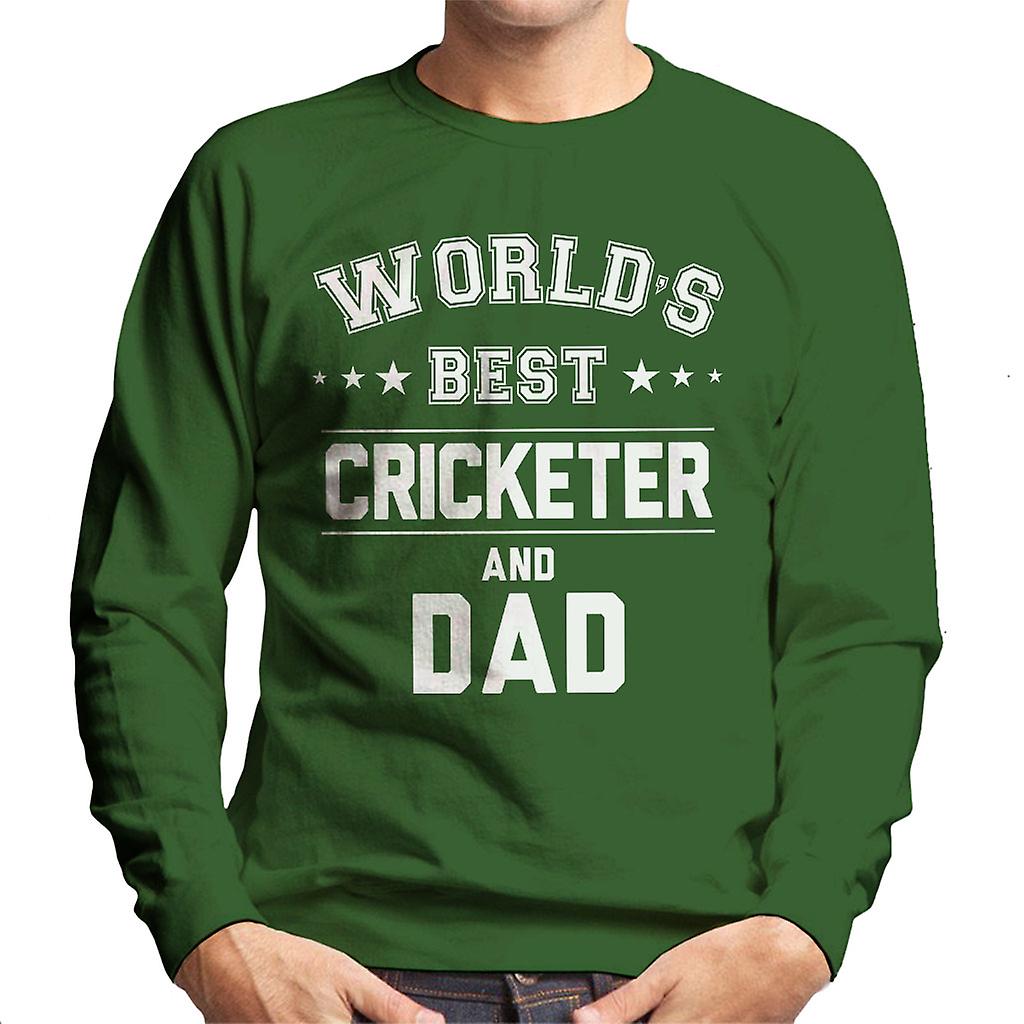 Verdens bedste cricketspiller og far mænds Sweatshirt